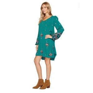Free People Embroidered Swing Dress